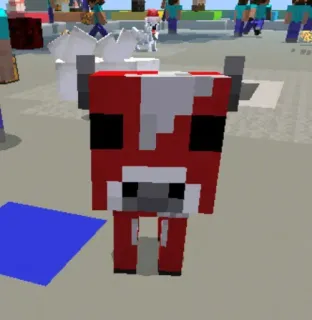 🐄 Minecraft sapi, Minecraft, video game, merah telegram sticker