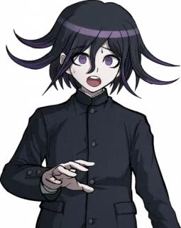 😰 Kokichi Oma anime, chocado, garoto anime, Danganronpa, medo telegram sticker