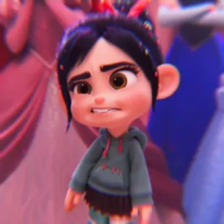🩰 Vanellope von Schweetz Wreck-It Ralph dibujos animados, personaje, Vanellope, Disney, Ralph el demoledor telegram sticker
