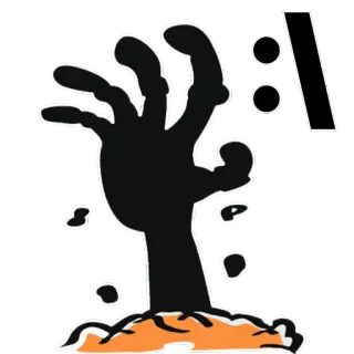 😱 hand, zombie, monster, creepy, halloween, spooky telegram sticker
