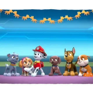 🎵 Paw Patrol Paw Patrol, anak anjing, kartun, acara anak-anak, animasi telegram sticker