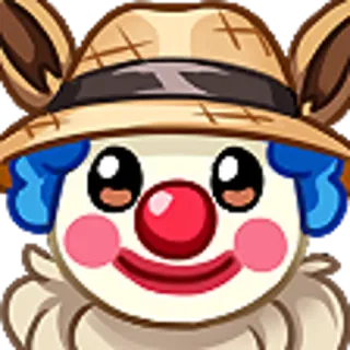 🤡 payaso, pegatina, dibujos animados, personaje, amigable, lindo telegram sticker