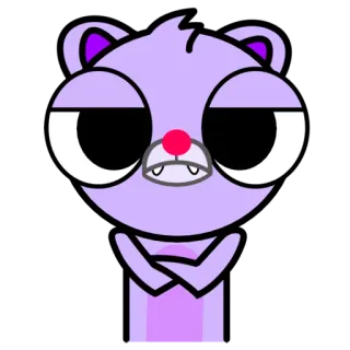 😒 Cartoon, Tier, Niedlich, Figur, Aufkleber whatsapp sticker