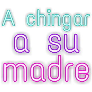 😂 A chingar a su madre offensive, spanish, insult, swear word whatsapp sticker