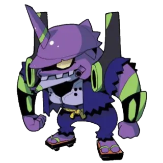 🔹 Neon Genesis Evangelion evangelion, anime, robot, mecha, unidad 01 telegram sticker