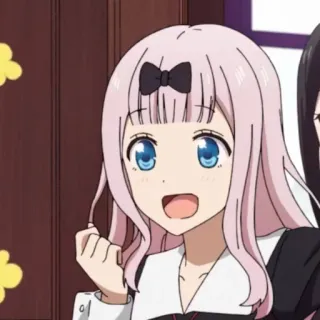 😃 Chika Fujiwara Kaguya-sama: Love Is War anime, cute, chika fujiwara, kaguya-sama love is war, kawaii whatsapp sticker