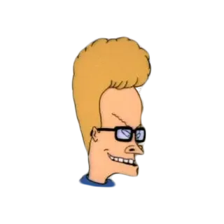 👨 Butthead Beavis and Butthead cartoon, character, funny, comedy, animation telegram sticker