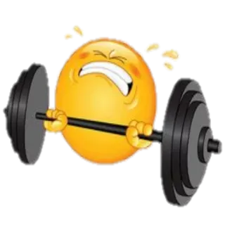 🏋 Emoji, Halterofilia, Ejercicio, Fitness, Gimnasio, Fuerza telegram sticker