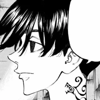 🎴 Manjiro Sano Tokyo Revengers Anime, Manga, Tatuaggio, Manjiro Sano, Tokyo Revengers, Personaggio telegram sticker