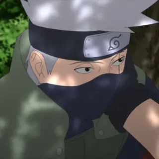 🥷 Kakashi Naruto anime, manga, kakashi, naruto, ninja, character telegram sticker