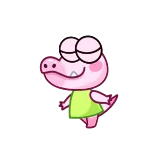 😌 crocodile, cartoon, sad, crying, animal telegram sticker