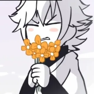 ❤️‍🔥 Desenho animado, Personagem, Flores, Anime telegram sticker