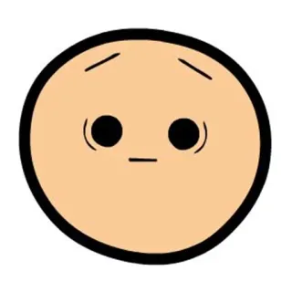 😨 Gesicht, Cartoon, Simpel, Emoji, Ausdruck telegram sticker