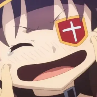 😄 Megumin Konosuba anime, magic, explosion, girl, wizard telegram sticker