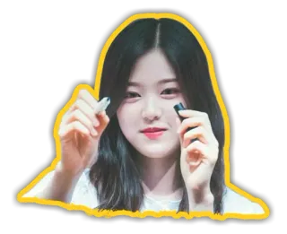 🙂 mujer, retrato, coreana, chica, asiática telegram sticker