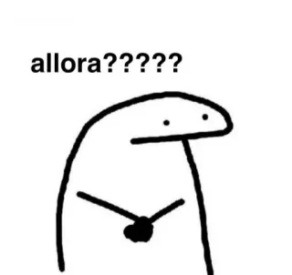 😕 allora?????? florkofcows, Meme, Italia, allora, Pertanyaan, Stiker telegram sticker