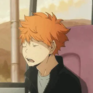 🍹 Hinata Shoyo Haikyuu!! Anime, Hinata, Haikyuu, Shoyo, dormindo telegram sticker