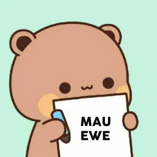 🐻 MAU
EWE cute, bear, cartoon, animal, sticker telegram sticker
