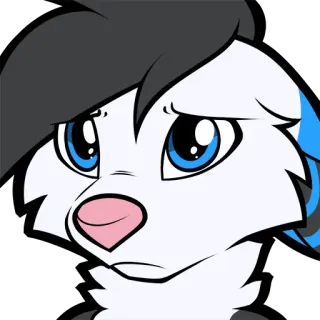 🥺 Furry, Antropomorfo, Animale, Cartone animato, Animato, Personaggio, Illustrazione, Adesivo telegram sticker