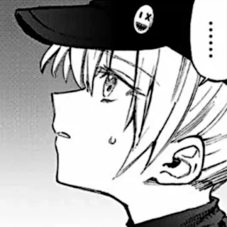 🎧 Anime, Manga, Personnage, Chapeau, Portrait, Bande dessinée telegram sticker
