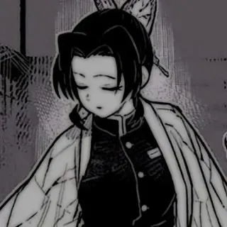 😌 Shinobu Kocho Demon Slayer 애니메이션, 귀멸의 칼날, 코쵸 시노부, 만화, 나비 telegram sticker
