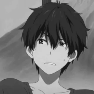 🕸 Anime, Menino, Retrato, Desenho animado, Animação telegram sticker