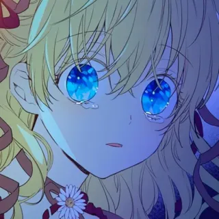 😢 Anime, Manga, Mädchen, weinend, traurig, Charakter whatsapp sticker