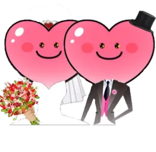 👰 corazón, boda, novia, novio, matrimonio, amor telegram sticker