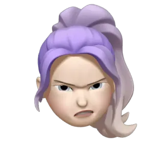 😼 Emoji, Memoji, Tức giận, Khuôn mặt, Hình đại diện, Phim hoạt hình telegram sticker