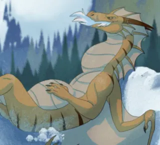 🐲 dragon, fantasy, mythical creature, cartoon, animal telegram sticker