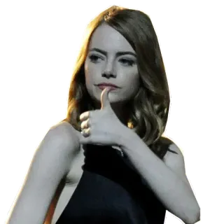👍 여자, 여배우, 엄지척, 유명인, 인물 사진 telegram sticker