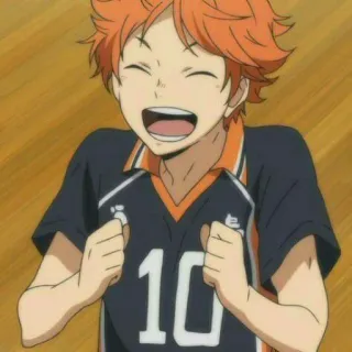 🏐 Hinata Shoyo Haikyuu!! anime, haikyuu, hinata shoyo, volleyball, sports whatsapp sticker