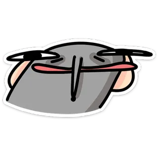 🐭 Meme, Divertente, Fumetto, Cartone animato, Espressione telegram sticker