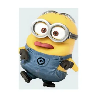 😛 Minion Minions, dessin animé, drôle, personnage, jaune telegram sticker