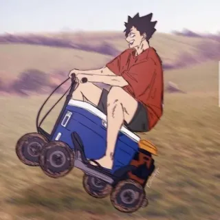😌 Anime, Kreskówka, Pojazd, Terenowy, Humor, Zabawa telegram sticker