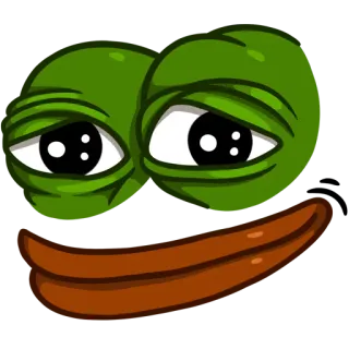 🐍 Pepe the Frog Pepe, frog, meme, sad, Internet meme telegram sticker