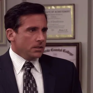 😠 Michael Scott The Office tv show, the office, michael scott, steve carell, comedy, portrait, office telegram sticker