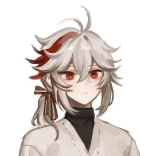😐 Kaedehara Kazuha Genshin Impact 动漫, 原神, 枫原万叶, 万叶 telegram sticker