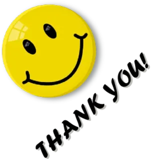 😍 Thank You! смайлик, спасибо, благодарность, выражение, сообщение telegram sticker