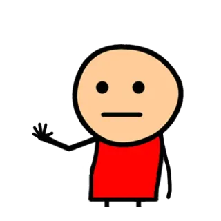 ✋ 棒人間, 漫画, 侮辱的なジェスチャー, 中指 telegram sticker