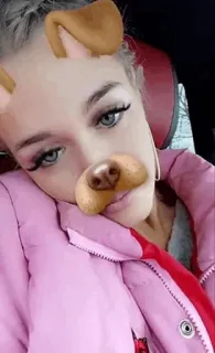 ☁️ phụ nữ, filter chó, selfie, chân dung, tai hoạt hình, khuôn mặt telegram sticker