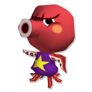 🐙 Octavian Animal Crossing animal crossing, octavian, octopus, video game, character, sticker telegram sticker