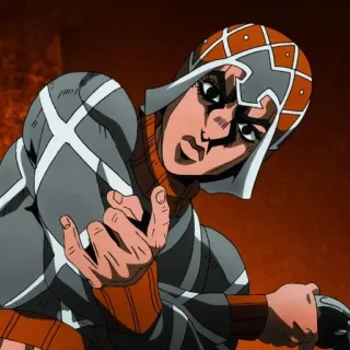 🙄 Guido Mista JoJo's Bizarre Adventure Anime, Personage, Manga, Jojo's Bizarre Adventure, Guido Mista telegram sticker