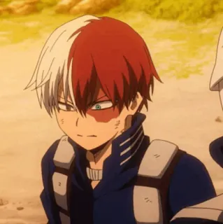 🥢 Shoto Todoroki My Hero Academia Anime, Postać, My Hero Academia, Shoto Todoroki, Manga, Bohater telegram sticker