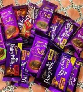 🍫 Dairy Milk Silk chocolate, dairy milk, candies, food telegram sticker