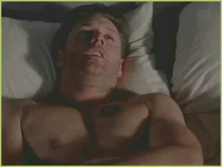 🎈 man, lying, bed, shirtless telegram sticker