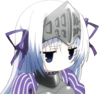 😔 Anime, Caballero, Armadura, Personaje, Ilustración, Manga telegram sticker