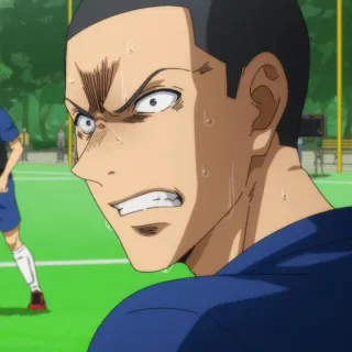 🙂 Anime, Fußball, Sport, Mann, Wütend telegram sticker