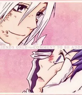 👿 FRIENDS ONLY ~ COMMENT TO BE ADDED anime, persahabatan, komentar, media sosial telegram sticker