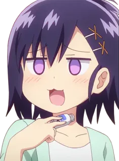 😈 anime, character, choker, funny, sticker telegram sticker